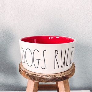 ** SOLD** Rae Dunn Dogs Rule Pet Dish
